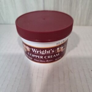 Wright's Copper and Brass Cream Cleaner - 8 Ounce - Gently Cleans and Removes...